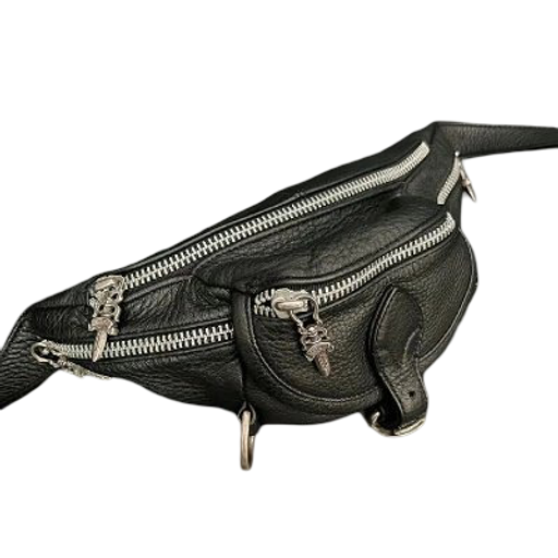 Chrome Hearts Leather Side Bag