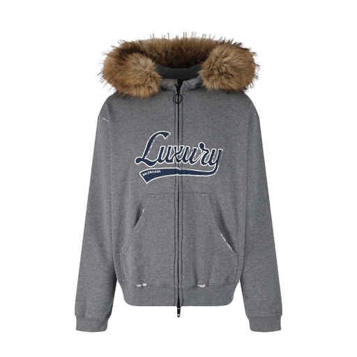 Balenciaga Fur Hoodie